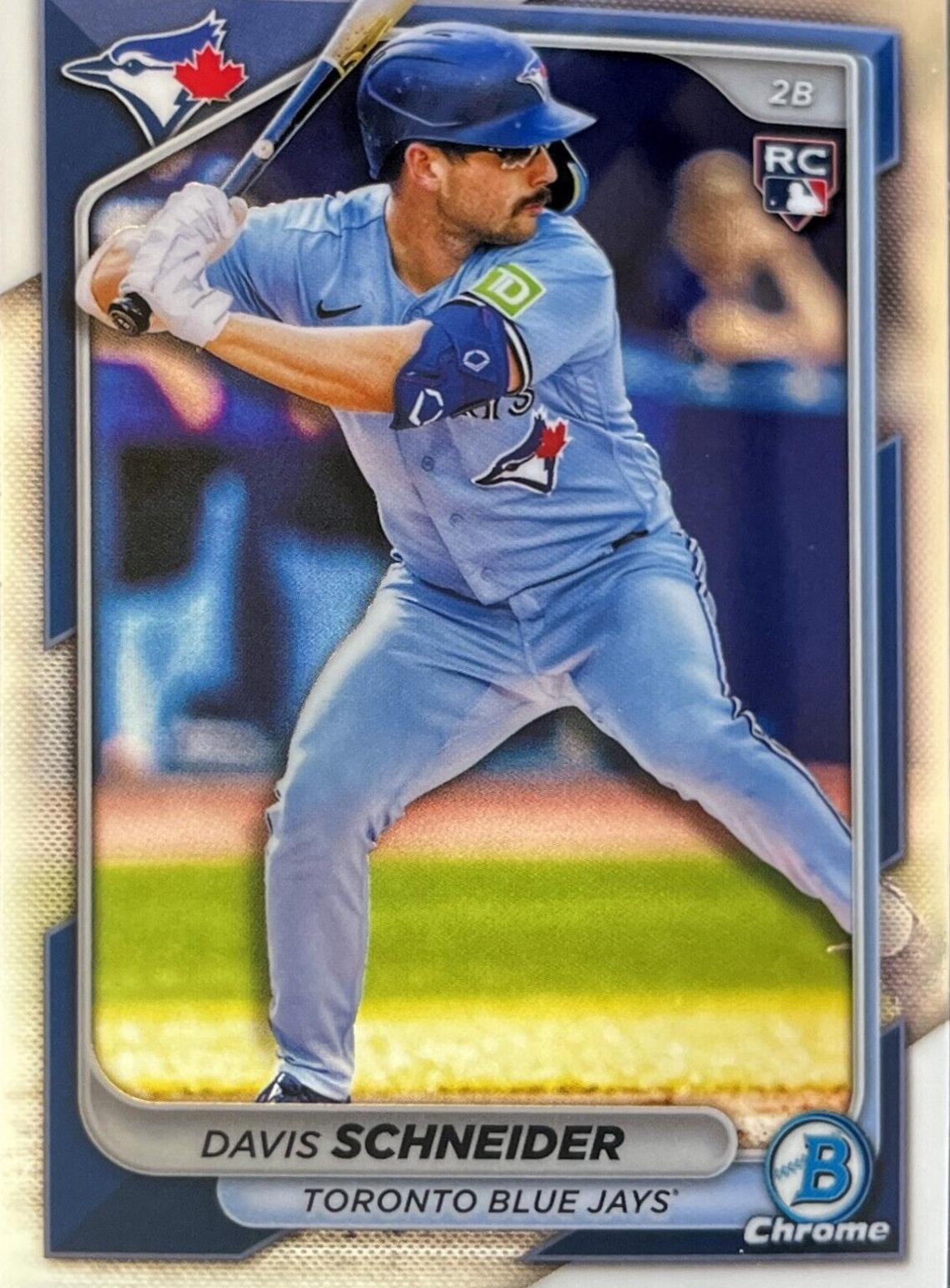 Davis Schneider #13 Baseball Cards 2024 Bowman Chrome
