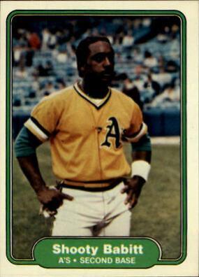 Shooty Babitt #86 Baseball Cards 1982 Fleer