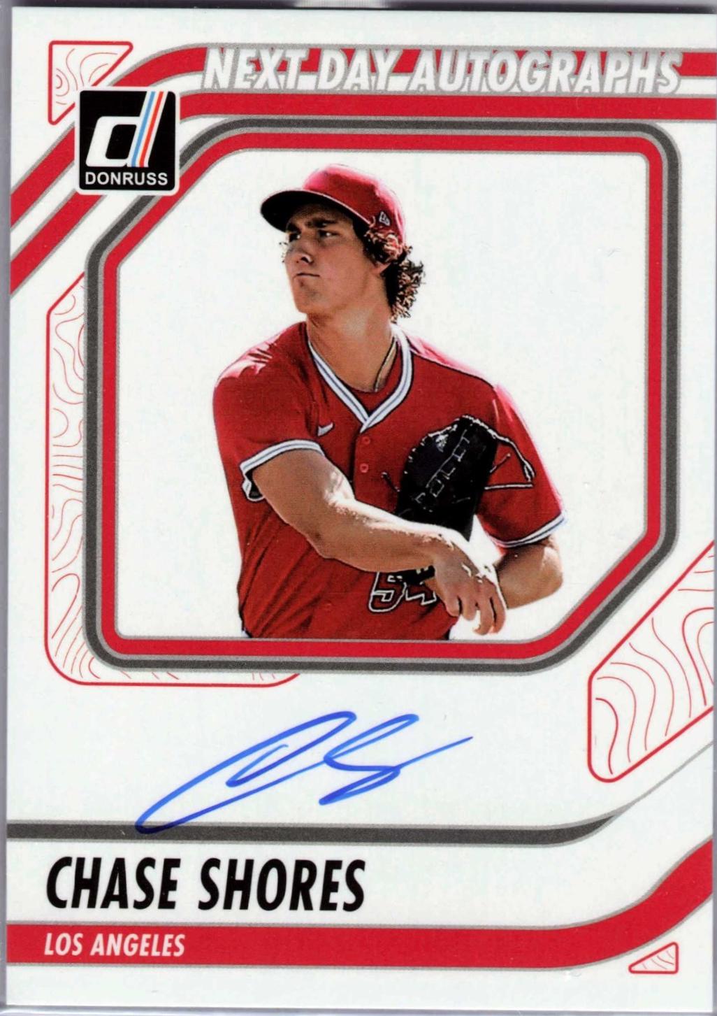 Chase Shores #ND-CS 2026 Panini Donruss Next Day Autograph Baseball