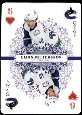 Elias Pettersson #6 Hockey Cards 2022 O Pee Chee Playing Cards