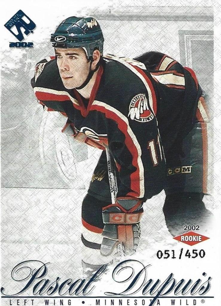 Pascal Dupuis #125 2001 Pacific Private Stock Hockey