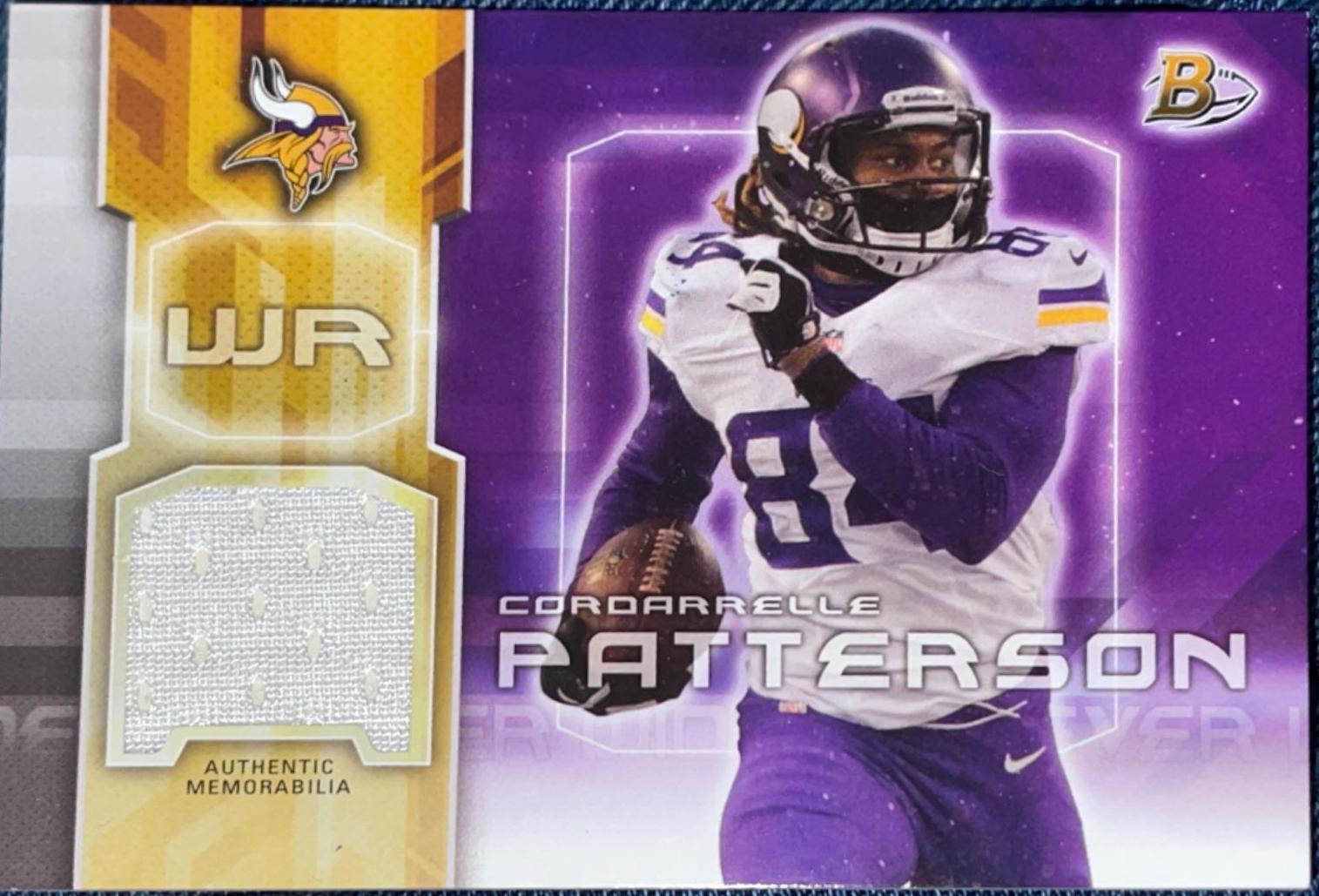 cordarelle patterson”relic” #28 Football Cards 2014 Bowman Relic
