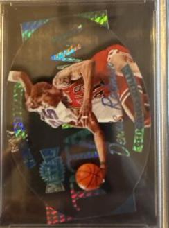 Dennis Rodman #10 Basketball Cards 1997 Metal Universe Titanium