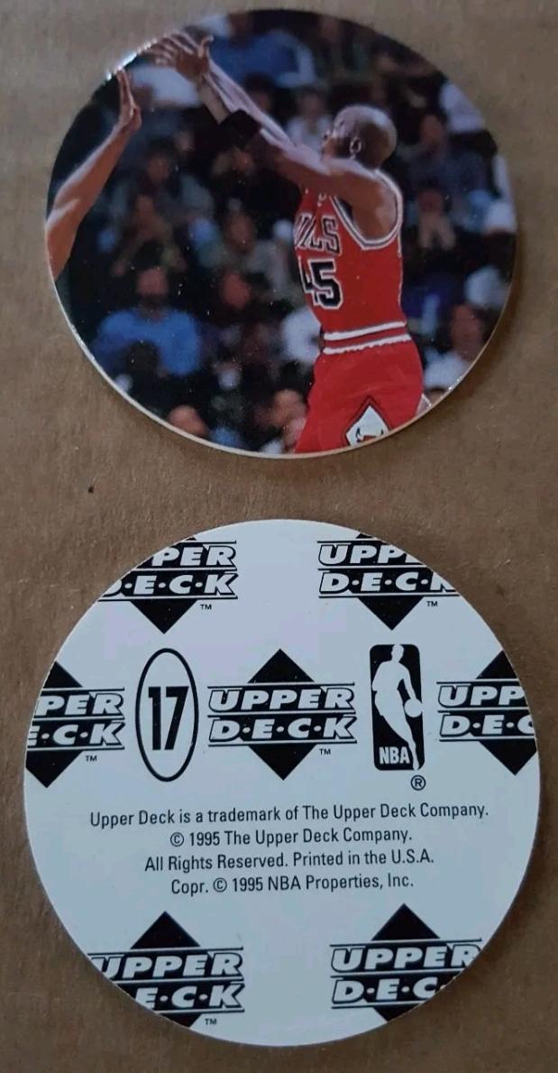 Michael Jordan #17 Basketball Cards 1995 Upper Deck Jordan Milk Caps