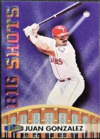 Juan Gonzalez #5 Baseball Cards 1998 Ultra Big Shots