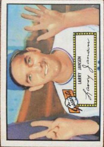 Larry Jansen #5 Baseball Cards 1952 Topps