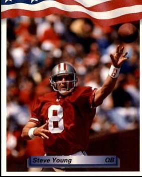 Steve Young #247 1992 All World Football