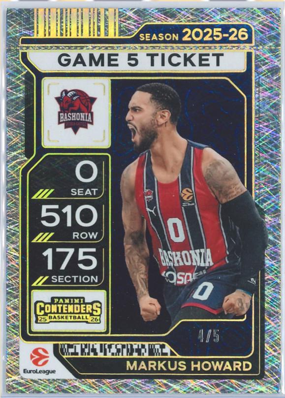 Markus Howard [Game Ticket Green Cracked Ice] #19