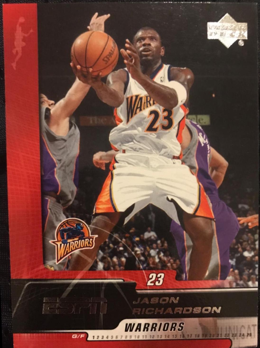 Jason Richardson #26 Basketball Cards 2005 Upper Deck ESPN