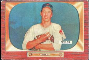 Bob Feller #134 Baseball Cards 1955 Bowman