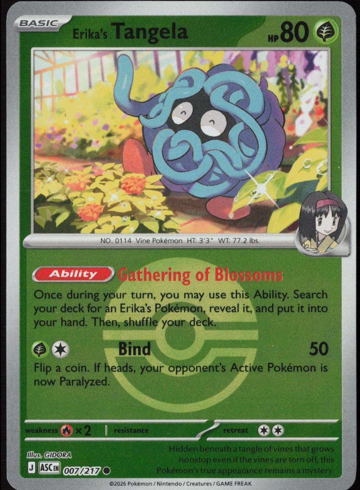 Erika's Tangela Ball #7 — Ascended Heroes