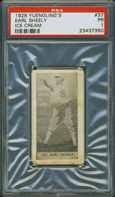 Earl Sheely #37 Baseball Cards 1928 Yuengling's Ice Cream