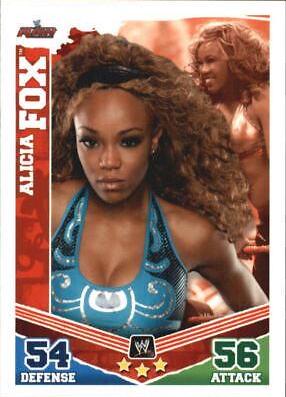 Alicia Fox Wrestling Cards 2010 Topps Slam Attax WWE Mayhem