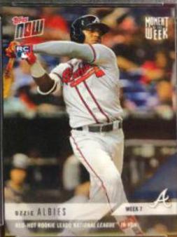 Ozzie Albies #MOW-7 Baseball Cards 2018 Topps Now Moment of the Week