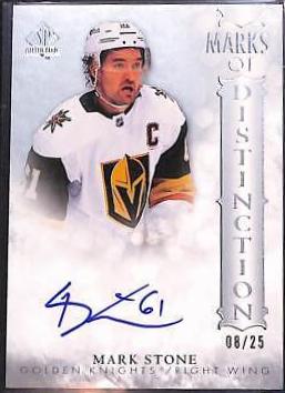 Mark Stone #MD-MS Hockey Cards 2023 SP Authentic Marks of Distinction