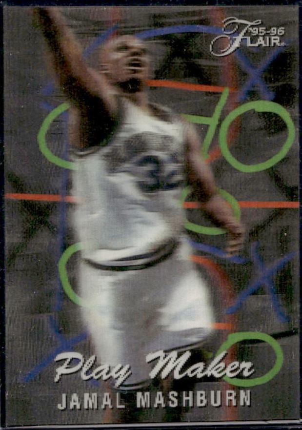 Jamal Mashburn #3 Basketball Cards 1995 Flair Play Makers