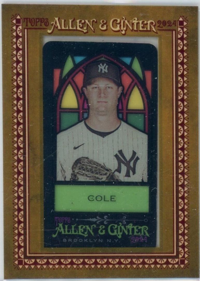 Gerrit Cole #25 Baseball Cards 2024 Topps Allen & Ginter Stained Glass Mini