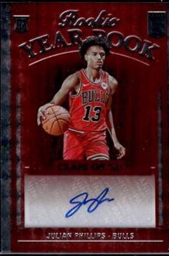 Julian Phillips #37 Basketball Cards 2023 Donruss Elite Rookie Yearbook Autograph