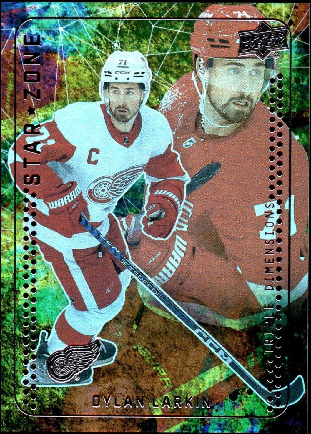 Dylan Larkin #SZ-11 Hockey Cards 2023 Upper Deck Star Zone