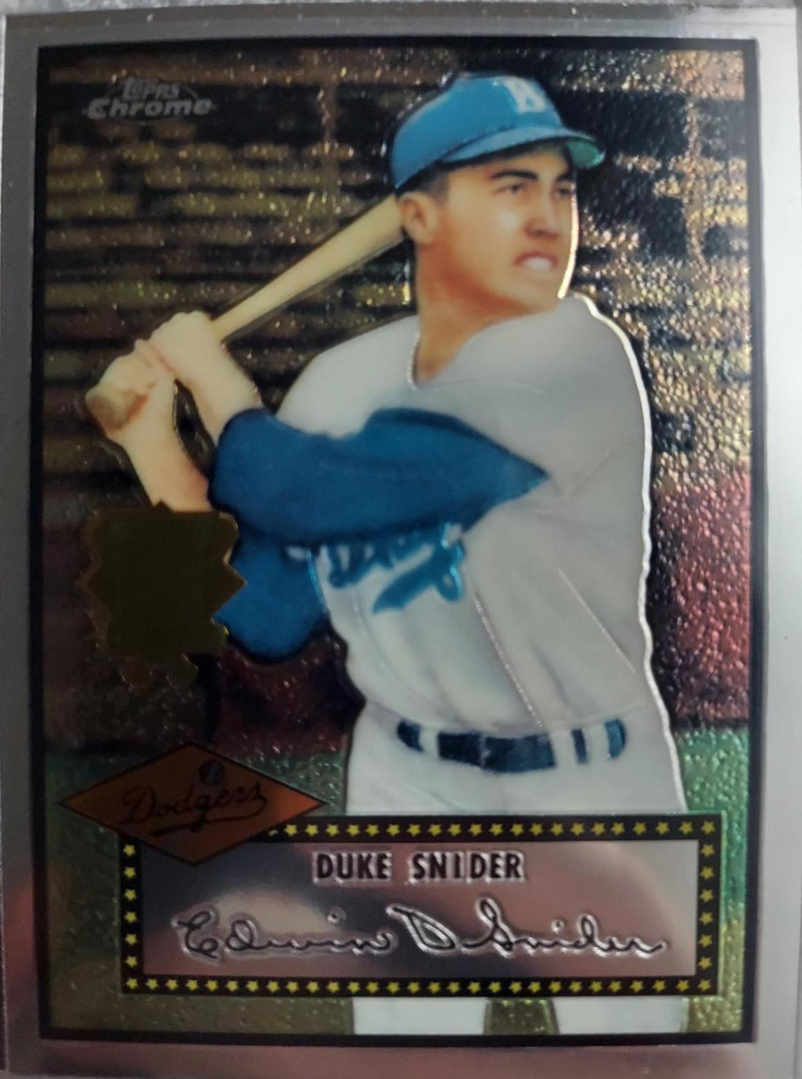Duke Snider #37 Baseball Cards 2002 Topps Chrome 1952 Reprints