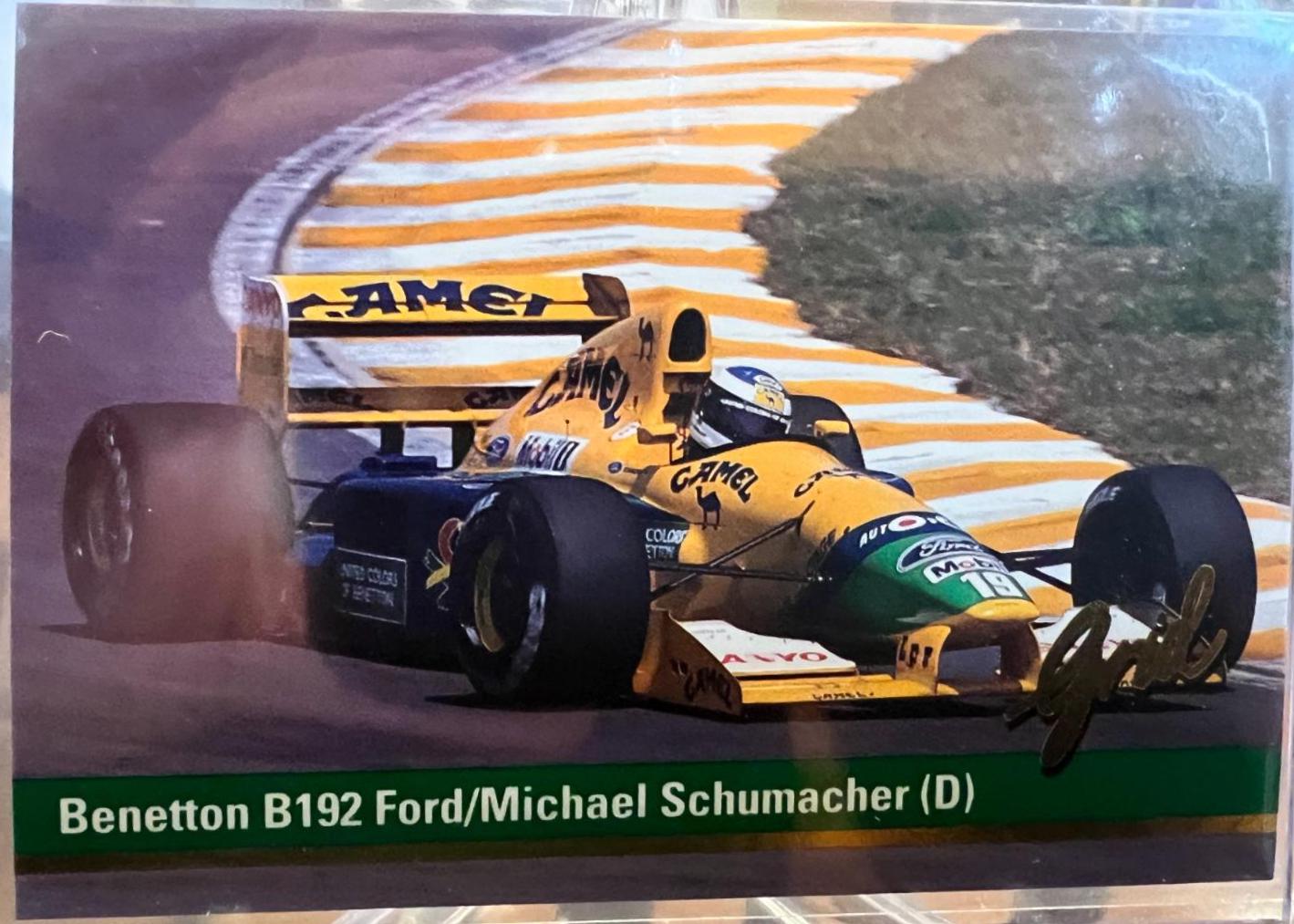 Benetton B192 Ford/Michael Scnumacher (D) #18 Racing Cards 1992 Grid F1