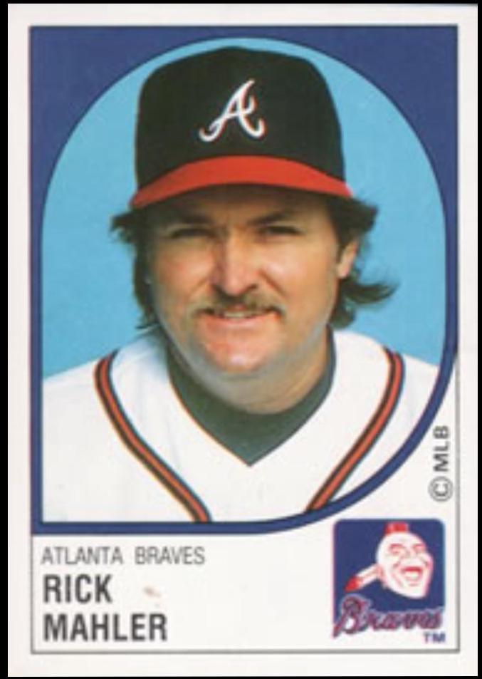 Rick Mahler #239 Baseball Cards 1988 Panini Stickers