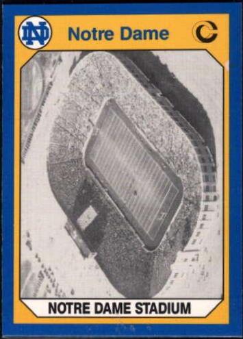 Notre Dame Stadium #192 1990 Notre Dame Collegiate Collection Football
