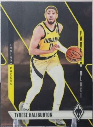 Tyrese Haliburton #12 Basketball Cards 2023 Panini Phoenix Fade To Black