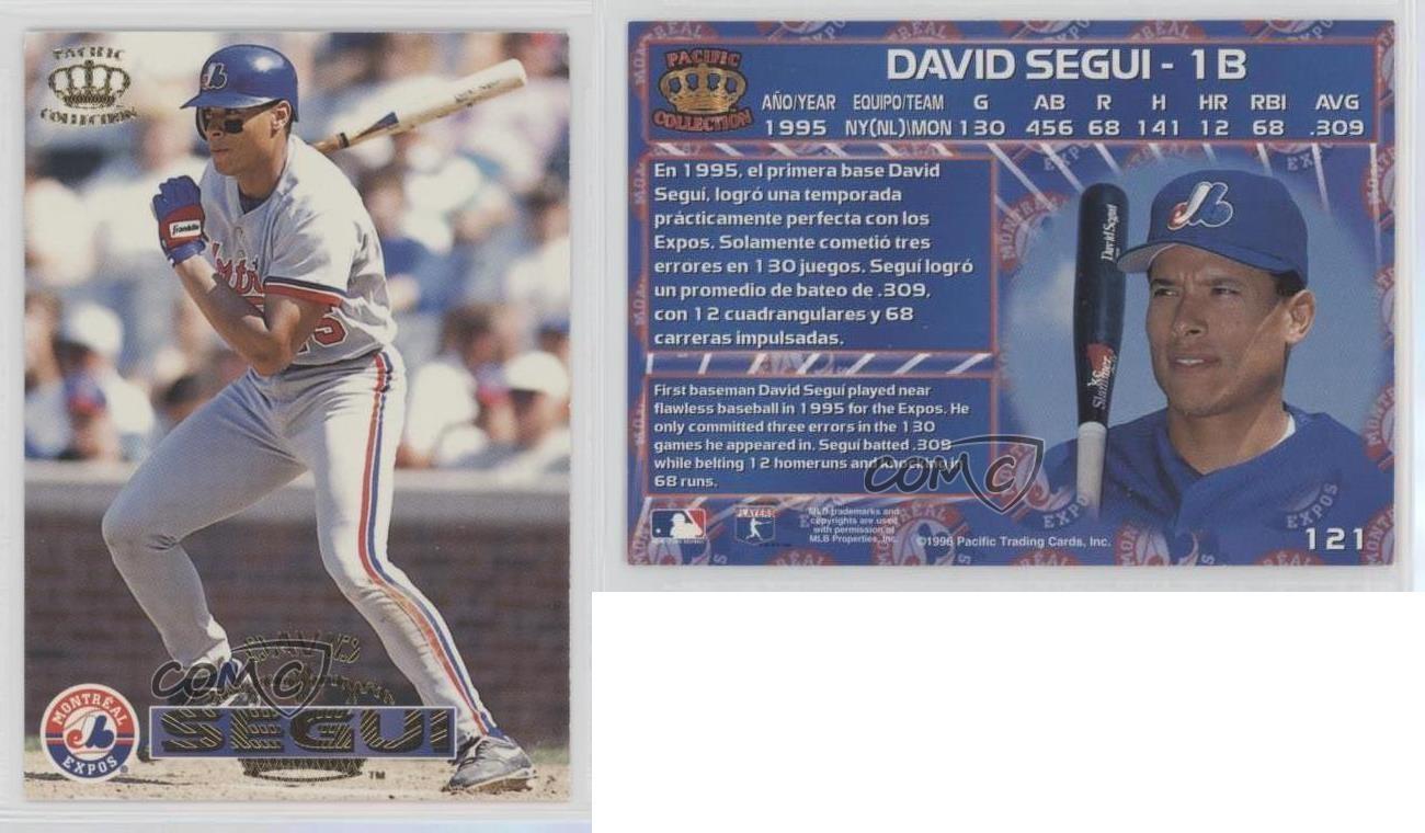 David Segui #121 Baseball Cards 1996 Pacific Crown Collection