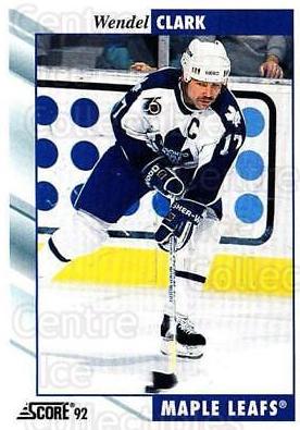 Wendel Clark #110 Hockey Cards 1992 Score