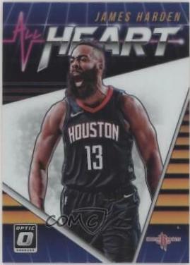 James Harden #8 Basketball Cards 2018 Panini Donruss Optic All Heart