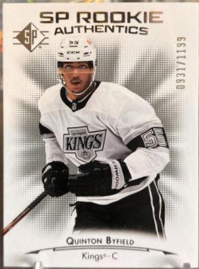 Quinton Byfield #127 Hockey Cards 2021 SP