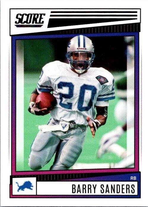 Barry Sanders #91 Football Cards 2022 Panini Score