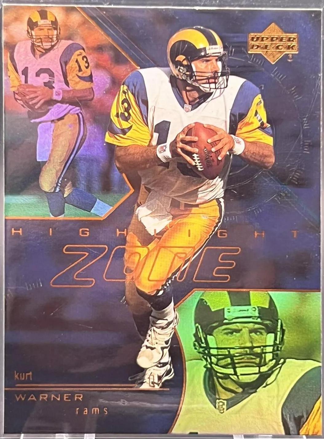 Kurt Warner #HZ4 Football Cards 2000 Upper Deck Highlight Zone