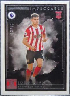 John Egan #64 2019 Panini Impeccable Premier League