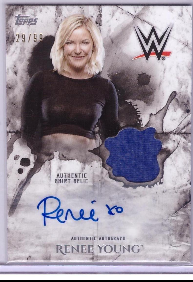Renee Young #UAR-RY Wrestling Cards 2018 Topps WWE Undisputed Autograph Relic