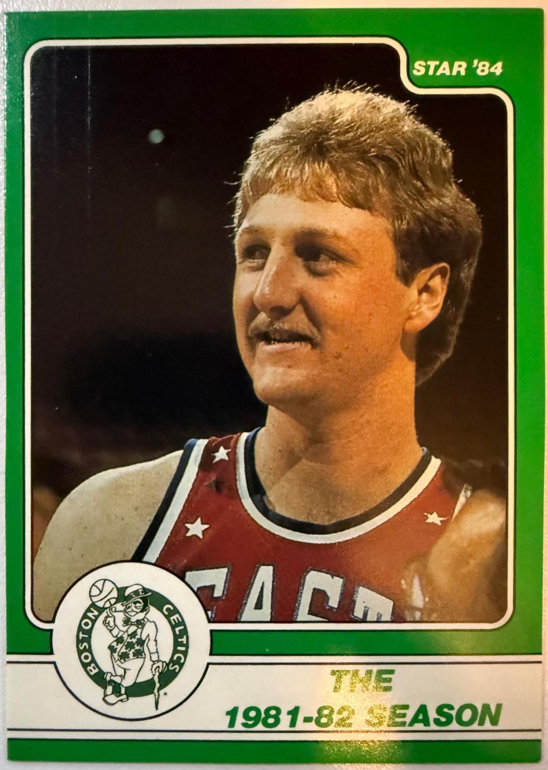 Larry Bird #9 Basketball Cards 1984 Star