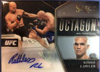Robbie Lawler #OA-RLW Ufc Cards 2021 Panini Select UFC Octagon Action Signatures