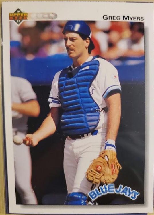 Greg Myers #407 Baseball Cards 1992 Upper Deck