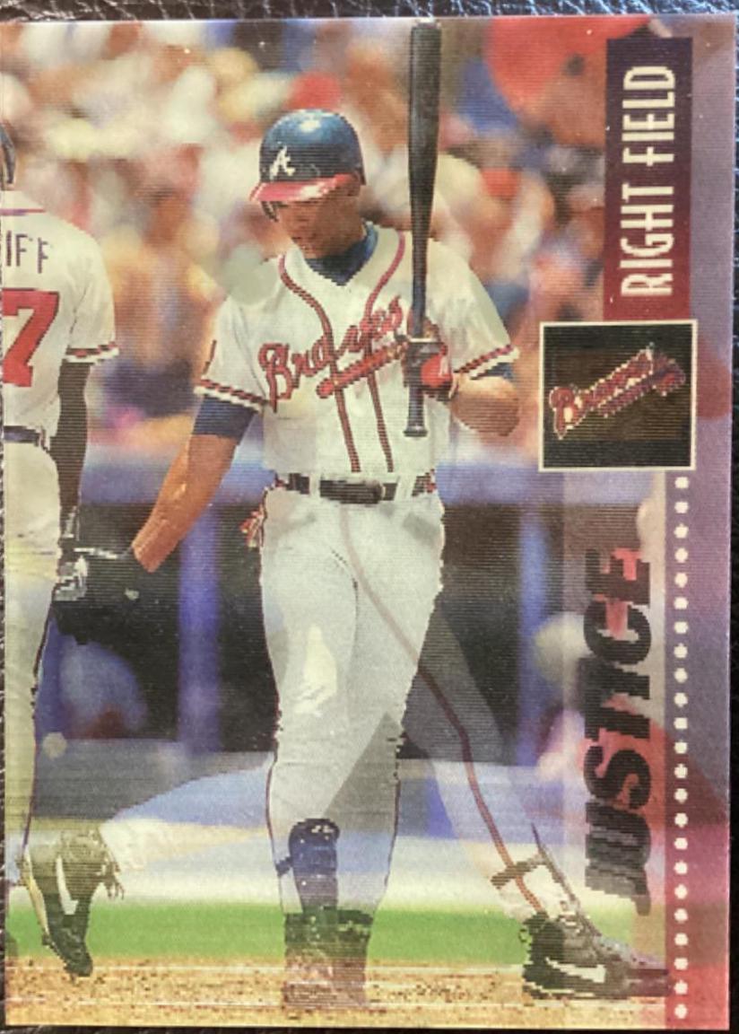 Dave Justice #32 Baseball Cards 1995 Sportflix