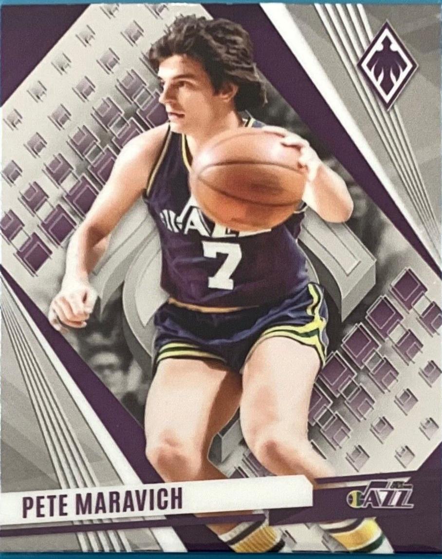 Pete Maravich #45 Basketball Cards 2023 Panini Phoenix