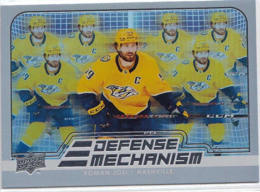 Roman Josi #DM-2 Hockey Cards 2022 Upper Deck Defense Mechanism
