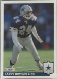 Larry Brown #78 1992 Fleer Football