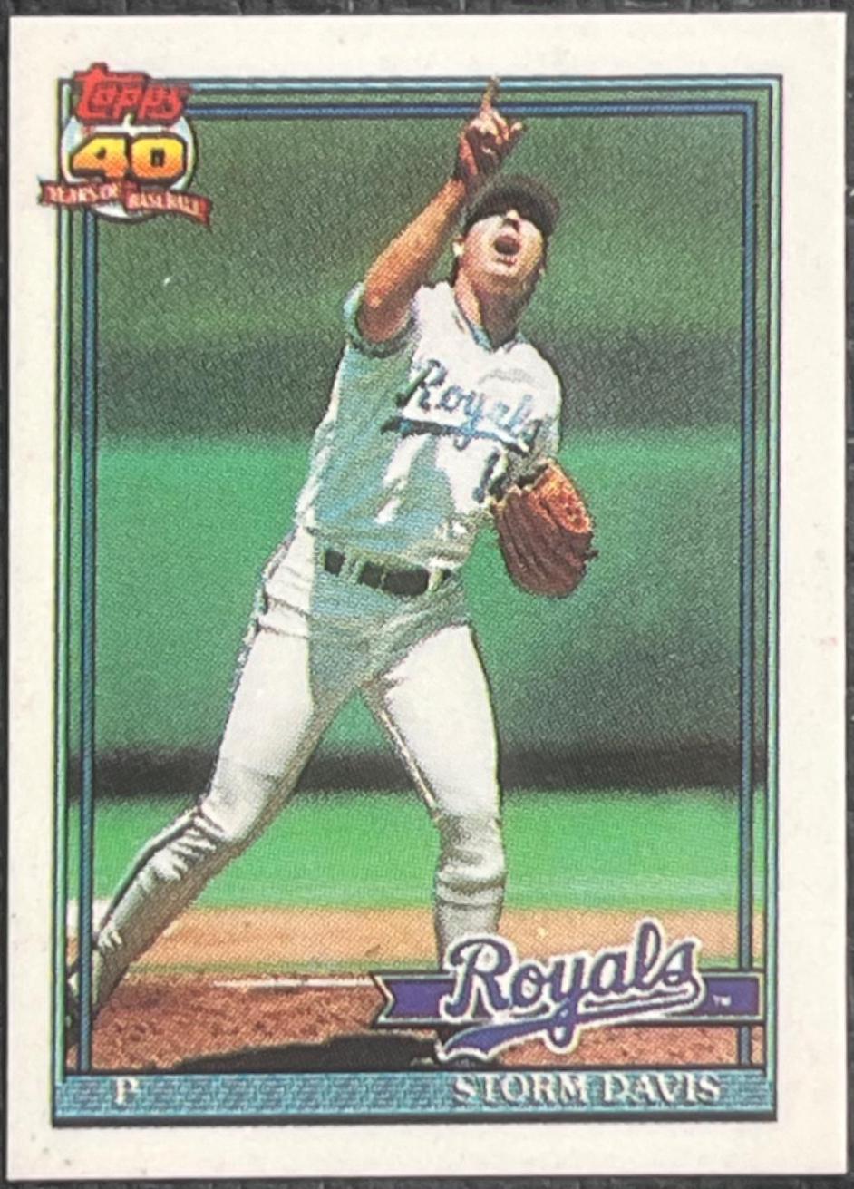 Storm Davis #22 Baseball Cards 1991 Topps Micro