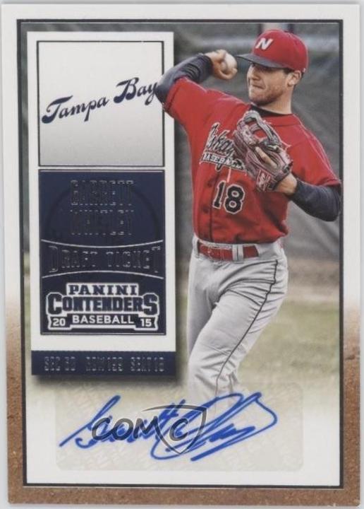 Garrett Whitley #3 2015 Panini Contenders Draft Ticket Autograph Baseball