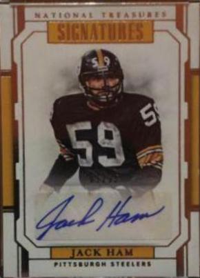 Jack Ham Football Cards 2018 National Treasures Signatures