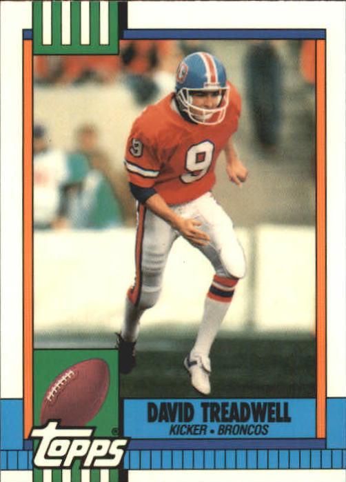 David Treadwell #34 Football Cards 1990 Topps Tiffany