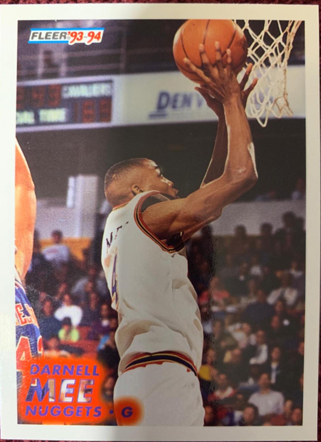 Darnell Mee #277 Basketball Cards 1993 Fleer