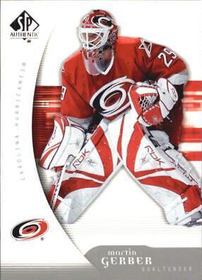 Martin Gerber #19 Hockey Cards 2005 SP Authentic