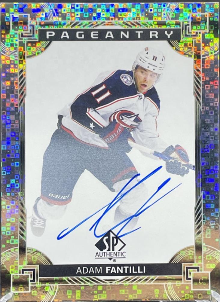 Adam Fantilli #P-62 2024 Sp Authentic Pageantry Auto Hockey